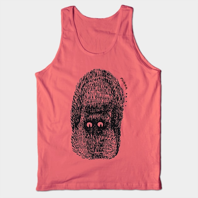 cute surprised black cat Tank Top by asiancoffeegirl